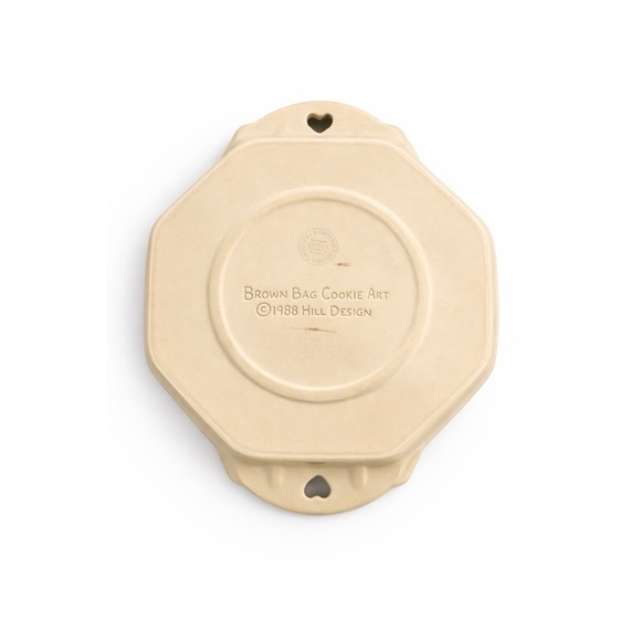 Brown Bag Cookie Art 1988 Hill Design Floral Cookie Mold Stone 9x11 - Picture 3 of 3